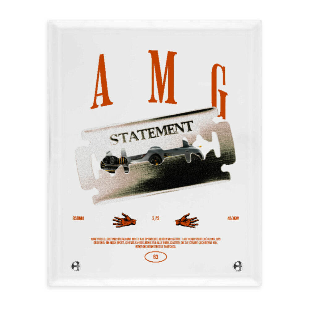 Glasaufsteller Hochformat