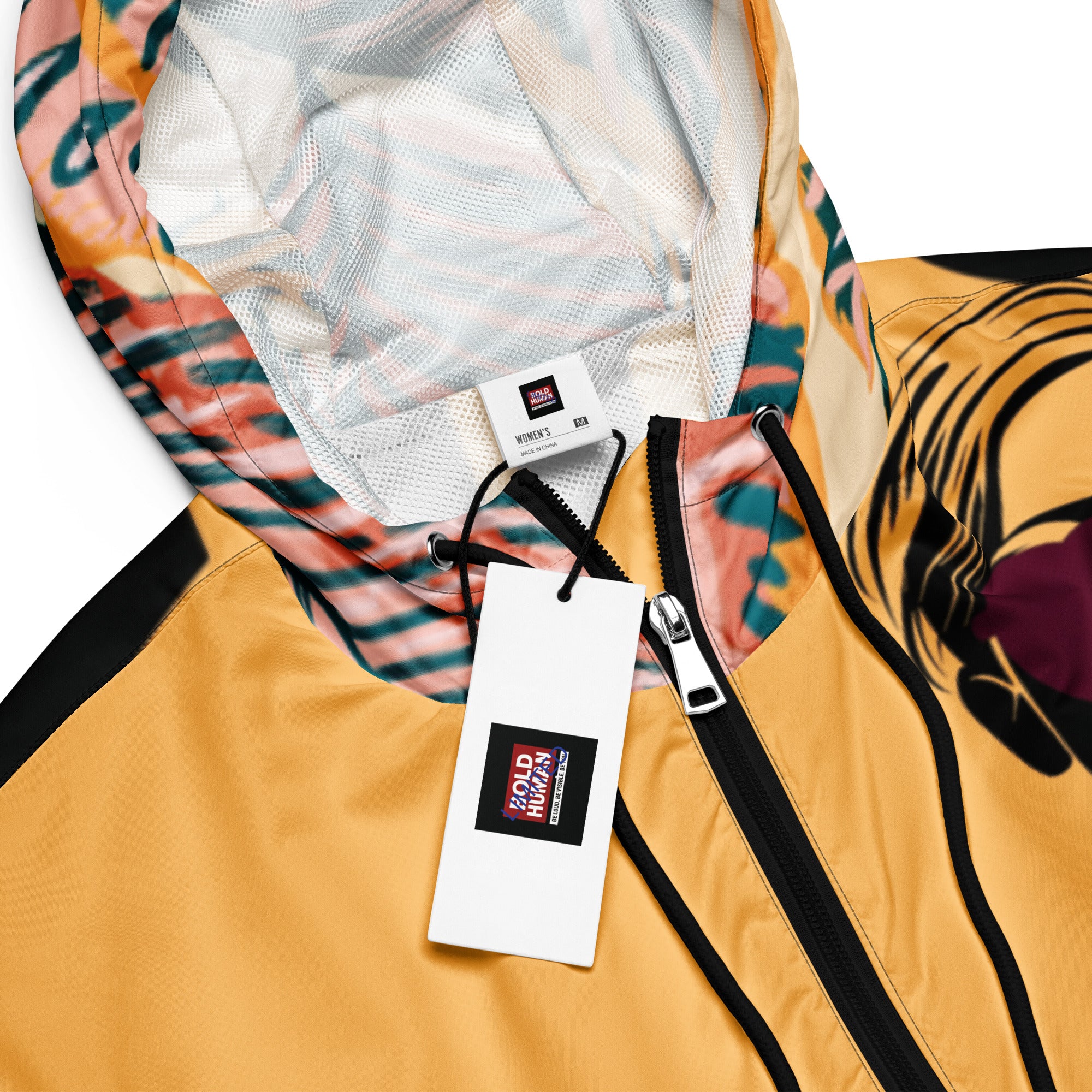 Women’s cropped windbreaker Jacke Chardonnay