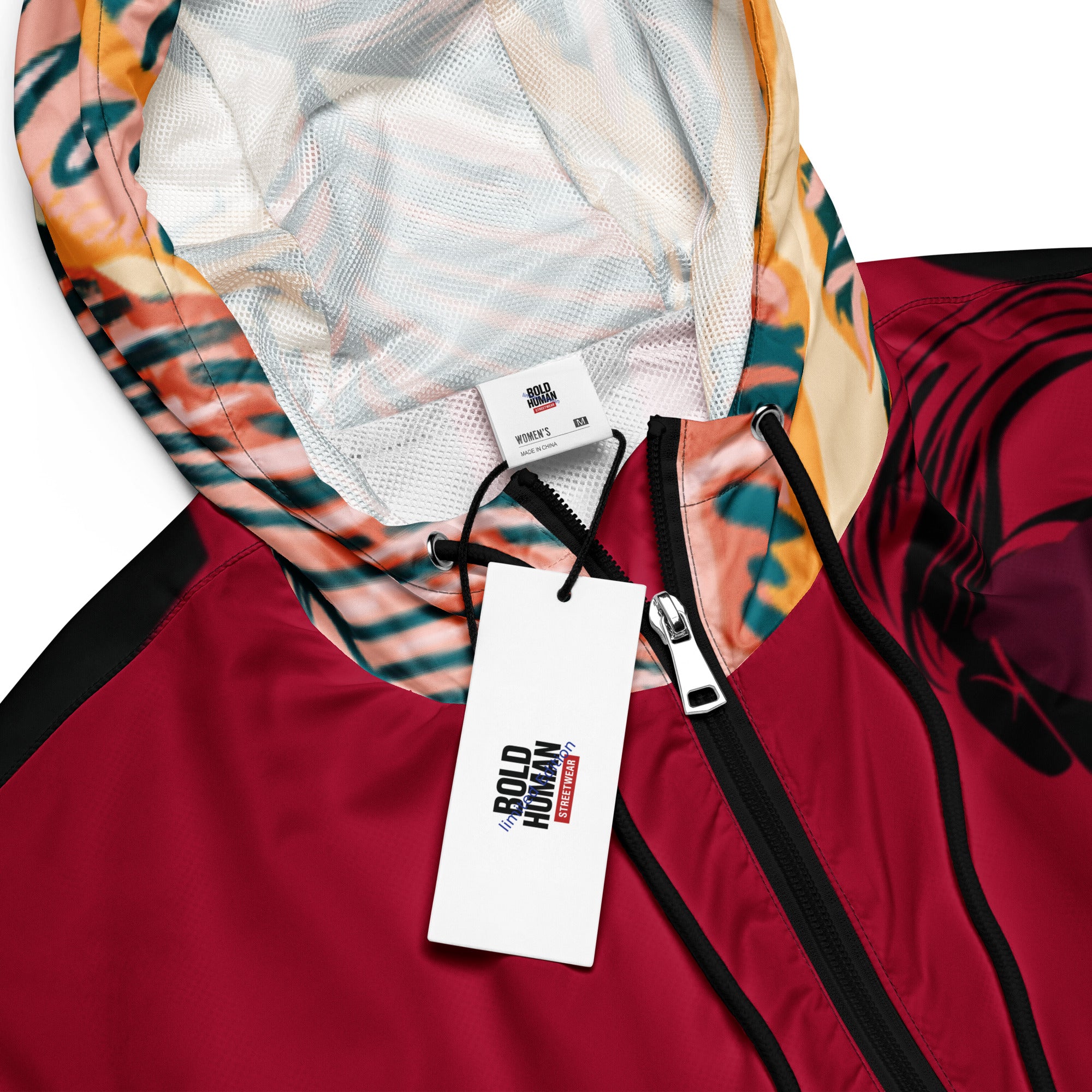 Women’s cropped windbreaker Jacke Carmine