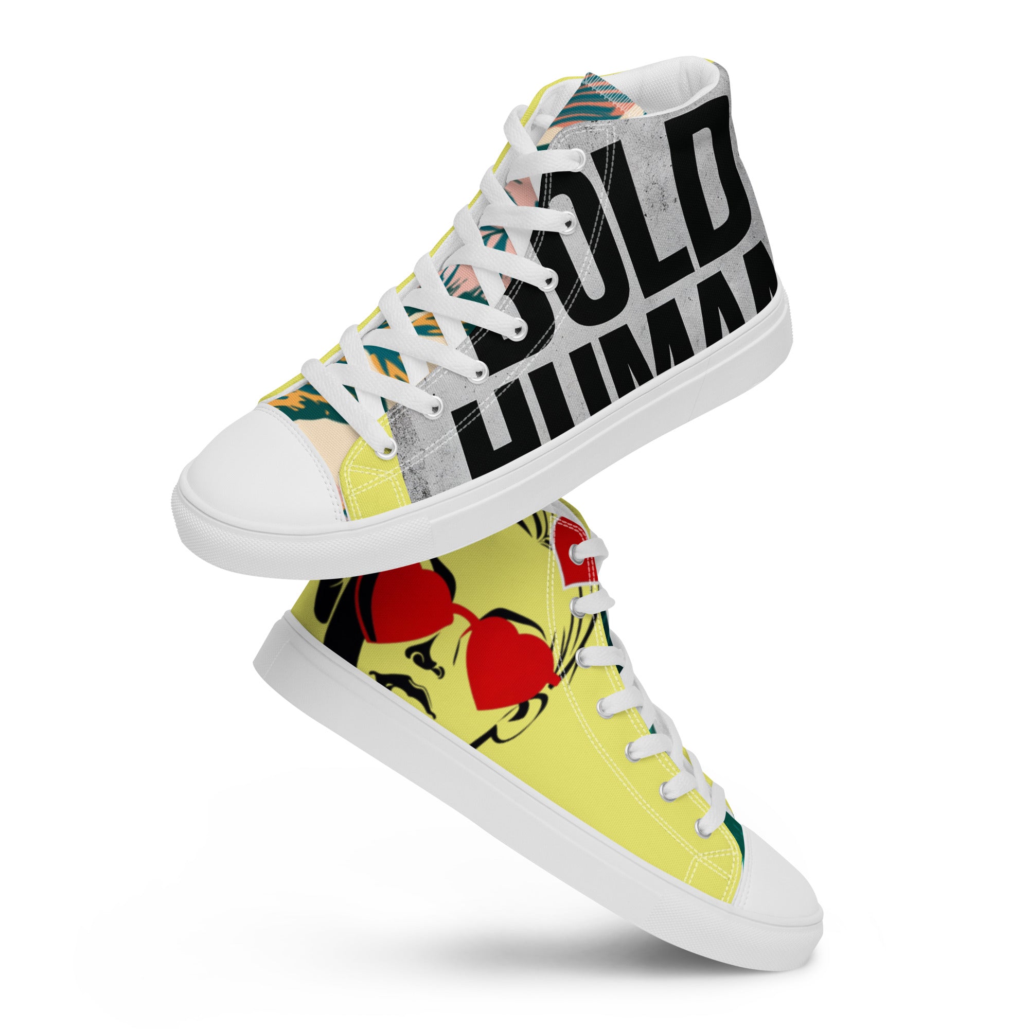 High-Top Leinenschuhe für Damen