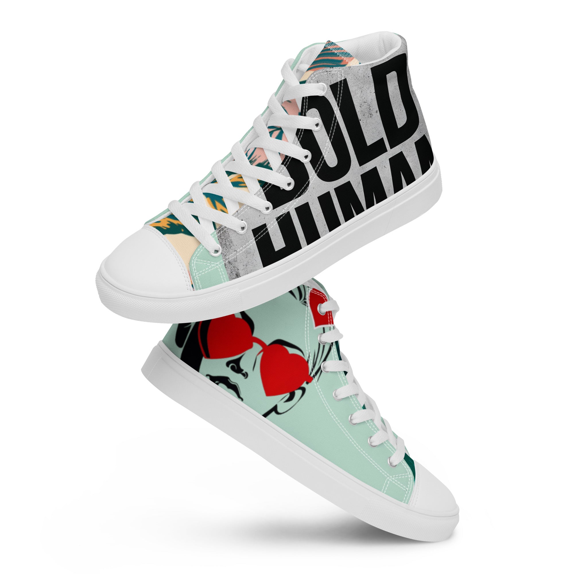 Women’s high top canvas shoes Aero Blue
