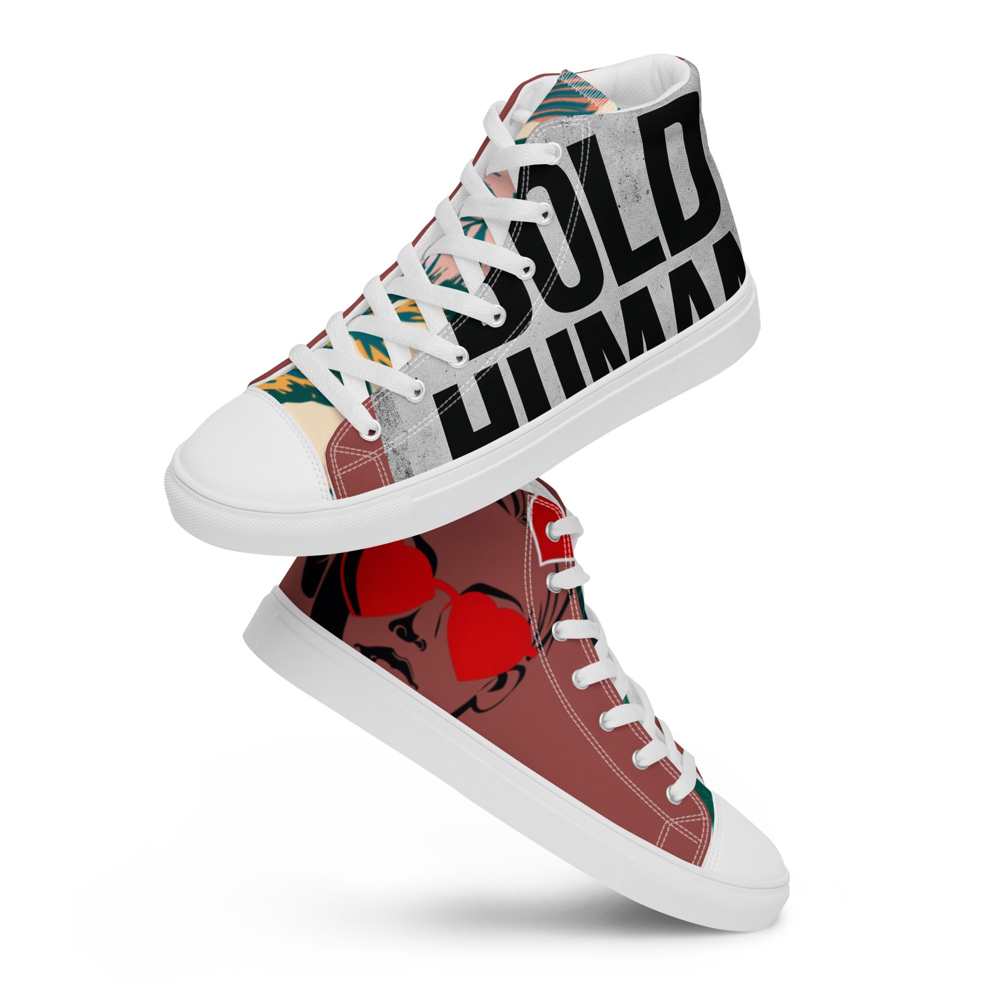 Women’s high top canvas shoes Roof Terracotta