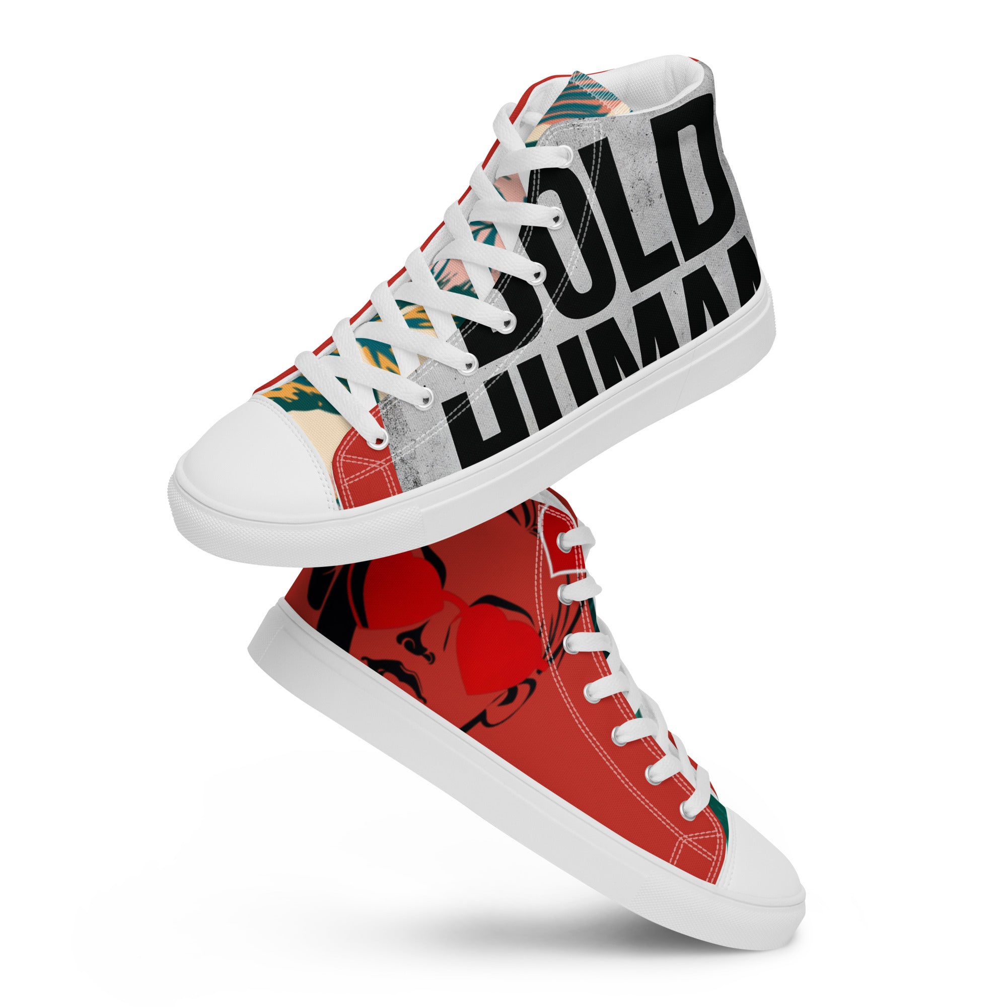 Women’s high top canvas shoes Harley Davidson Red
